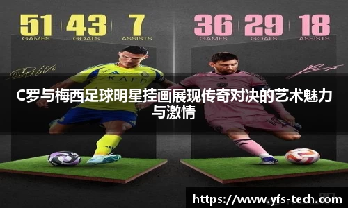 C罗与梅西足球明星挂画展现传奇对决的艺术魅力与激情